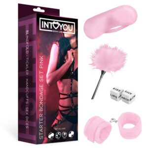 Kit de Bondage para Principiantes Starters 4 Piezas Rosa 1 Kit de Bondage para Principiantes Starters 4 Piezas Rosa - Erotiks | Tienda erótica online