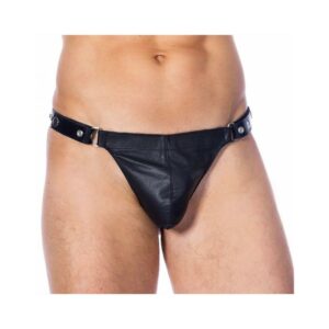 Tanga de Cuero Ajustable Color NEgro 4 C4M06 Athletic Trunk Arcoiri Rainbow - Erotiks | Tienda erótica online