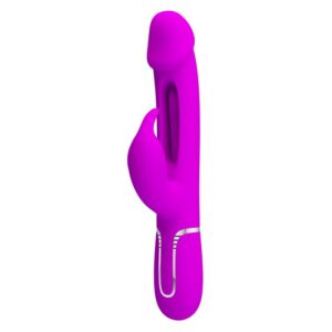 Vibrador con Lengua Kampas Rosa 10 Pretty Love Vibrador Snappy Color Púrpura - Erotiks | Tienda erótica online
