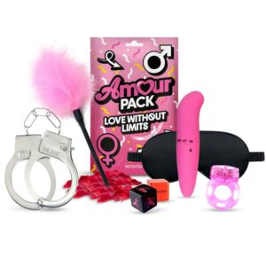 Set de 7 Piezas Love Without Limits 10 Antifaz de Satén Púrpura - Erotiks | Tienda erótica online